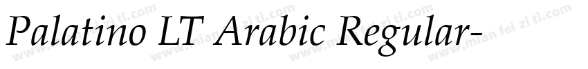 Palatino LT Arabic Regular字体转换